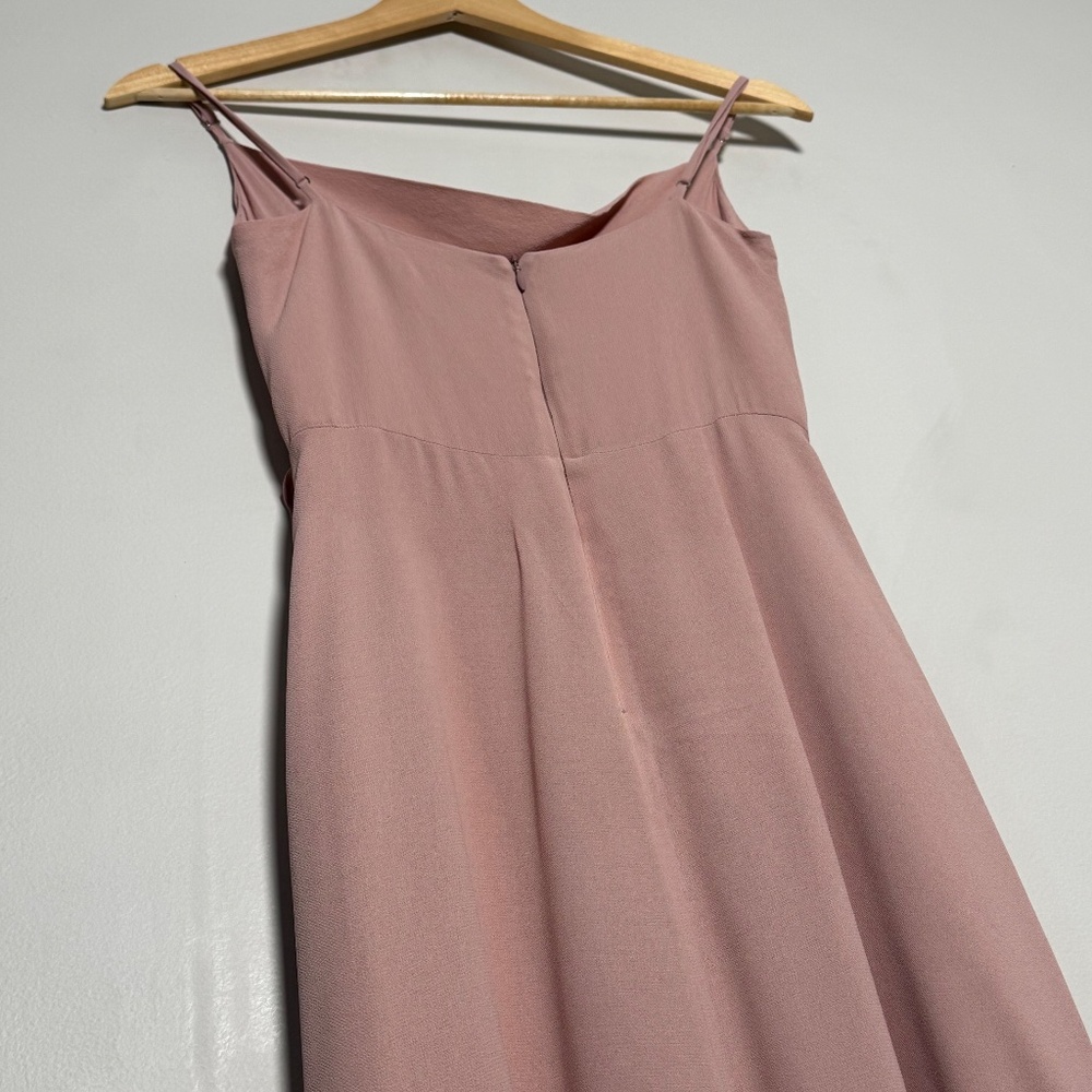 Reformation Blush Petal Pink Gala Midi Dress Sz 2 - Picture 9 of 15